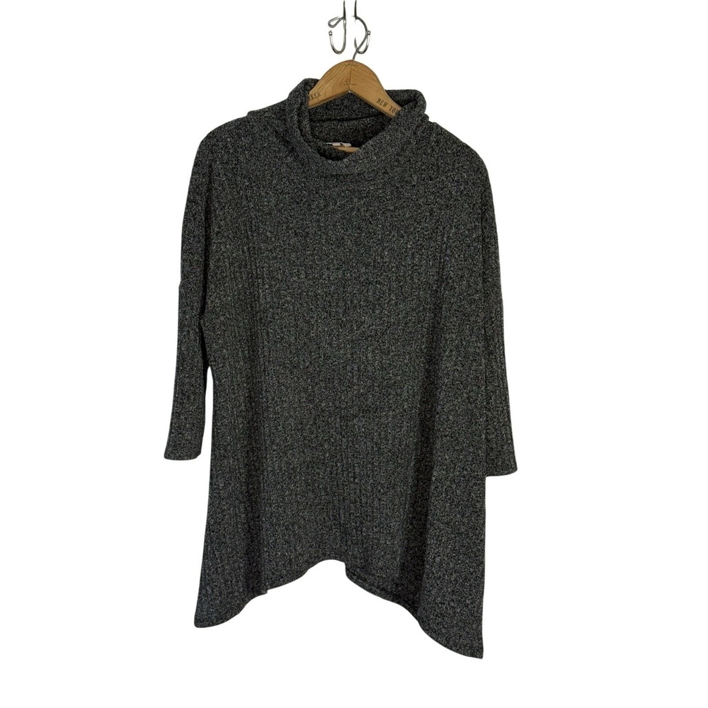 Sonoma Grey Turtleneck Sweater xLarge Loose Fit Tunic Style